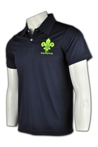 P419 短袖polo恤訂造 polo shirt 設計 團體制服polo衫 diy polo恤     黑色